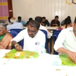 Wedding muhurtham catering service with traditional banana leaf meal